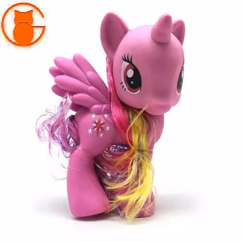 عروسک پونی تک شاخ بالدار صورتی