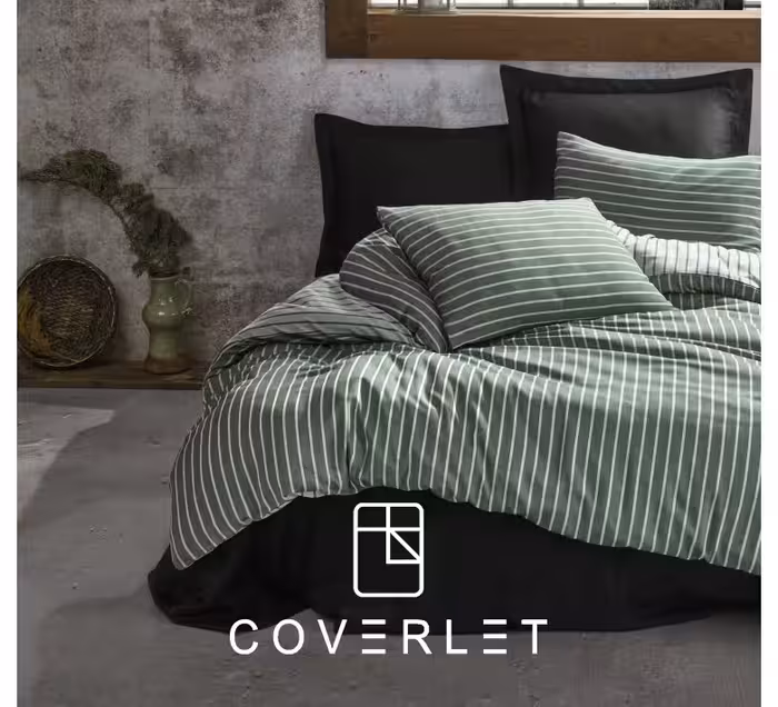 روتختی دونفره سبز طرح‌دار کاوری Bambu