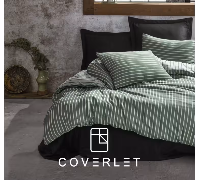 روتختی دونفره سبز طرح‌دار کاوری Bambu