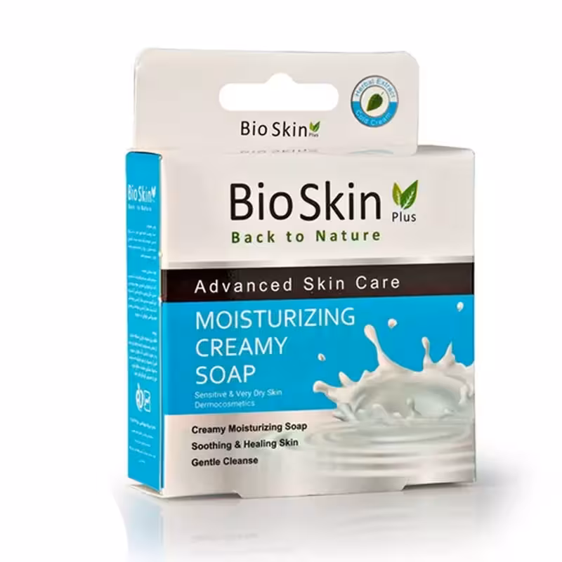 صابون مرطوب کننده کرم دار بایو اسکین مناسب پوست خشک 100 گرم
