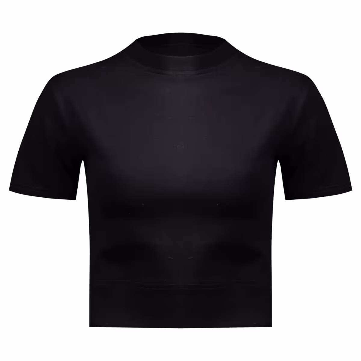 کراپتی شرت آستین کوتاه زنانه مشکی مدل 4726-505