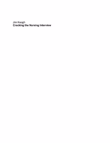 خرید و دانلود نسخه کامل کتاب Cracking the Nursing Interview