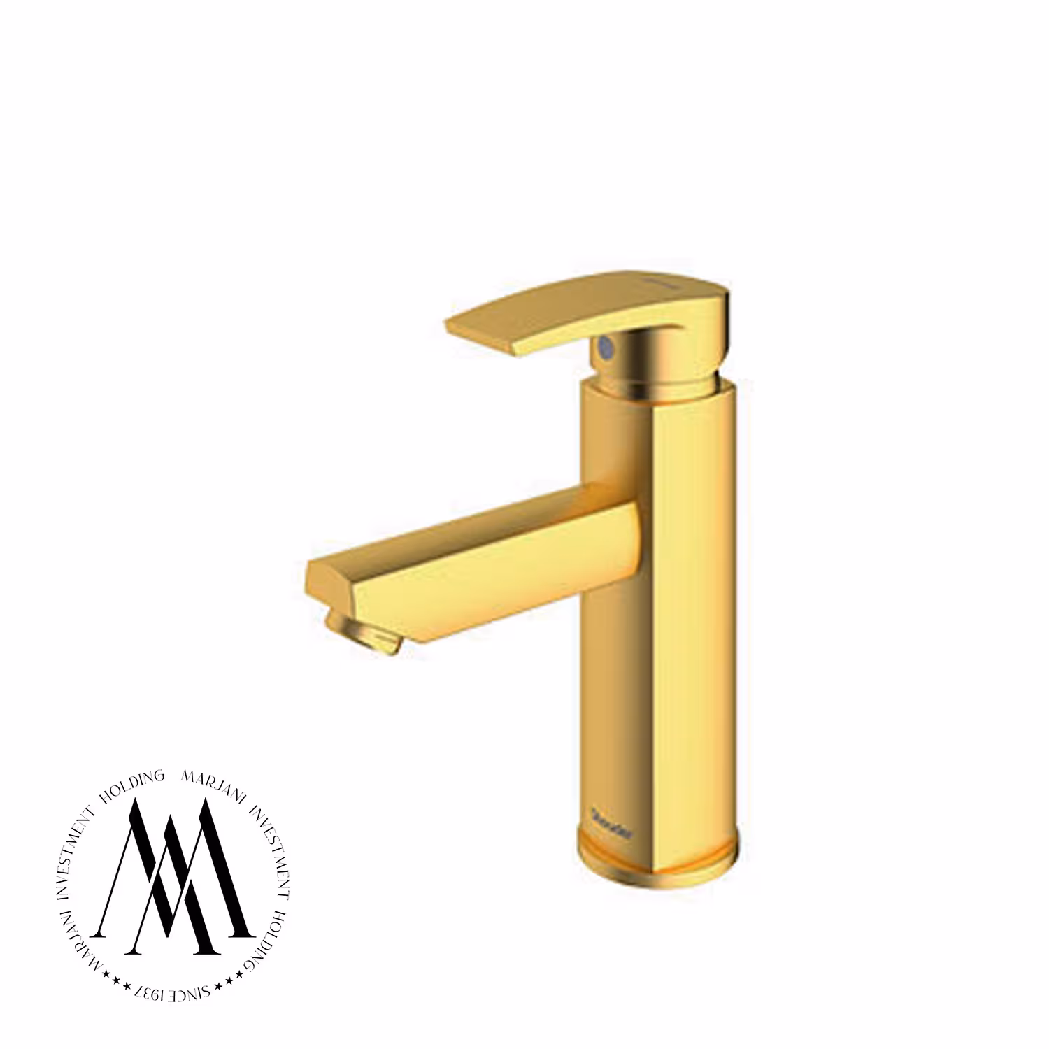 شیر روشویی شودر مدل یونیک پلاس پایه کوتاه (طلامات)