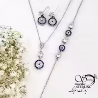 سرویس نقره چشم نظر عیار 925 کد 20364