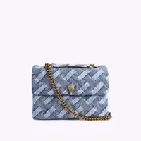 قیمت و خرید کیف زنانه آبی کرت گایگر مدل large denim kensington bag اورجینال