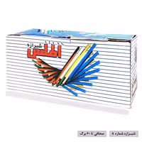 شیرازه شماره 8 اطلس بسته 100 عددی رنگ سفید