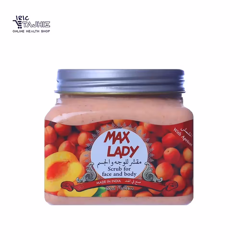 ماسک اسکراب شنی صورت و بدن هلو مکس لیدی