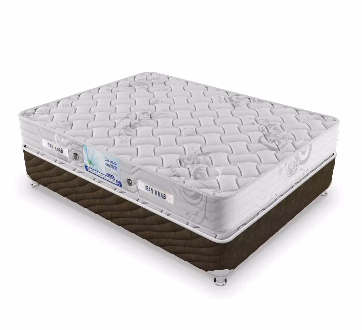 تشک دونفره ایران خواب مدل فنری سوپر آرامش سایز 180 در 200 سانتیمتر