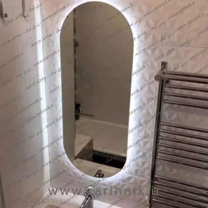 آینه دستشویی مدرن، برند زرین نیک مدل AD052
