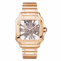 ساعت مچی مردانه کارتیر Cartier Santos Skeleton WHSA0017
