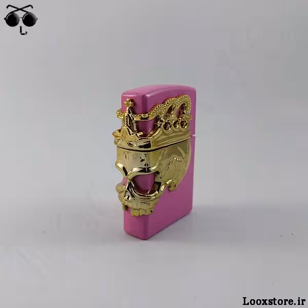 فندک اسکلت کینگ دخترانه صورتی