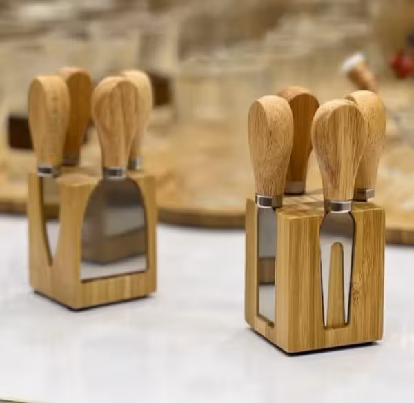 ست استند و ابزار صبحانه خوری بامبو وارداتی