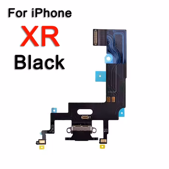 فلت شارژ روکاری آیفون XR (رنگ مشکی)