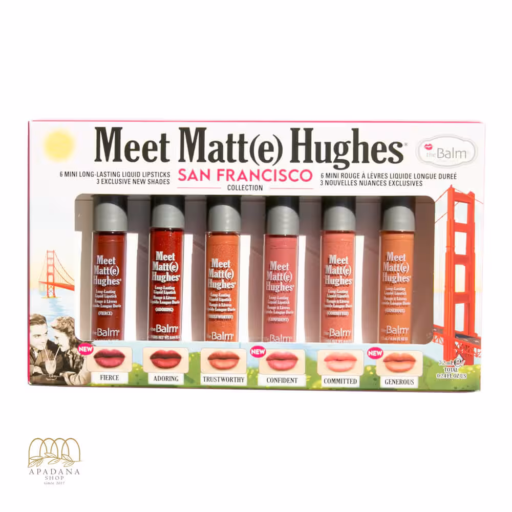 ست 6 عددی رژلب مایع مات مینی دبالم مدل Meet Matt(e) Hughes San Francisco