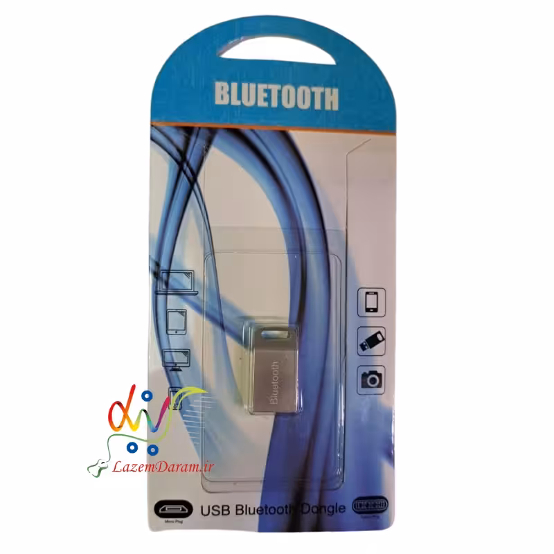 دانگل بلوتوث خودرو-فلزی پک آبی