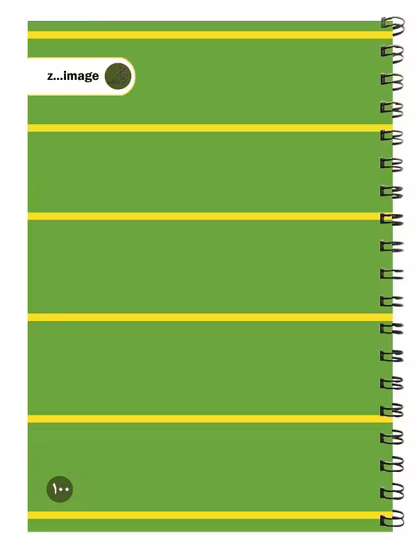 دفتر مقوایی سیمی 100 برگ زیماژ کد 4108Zimage