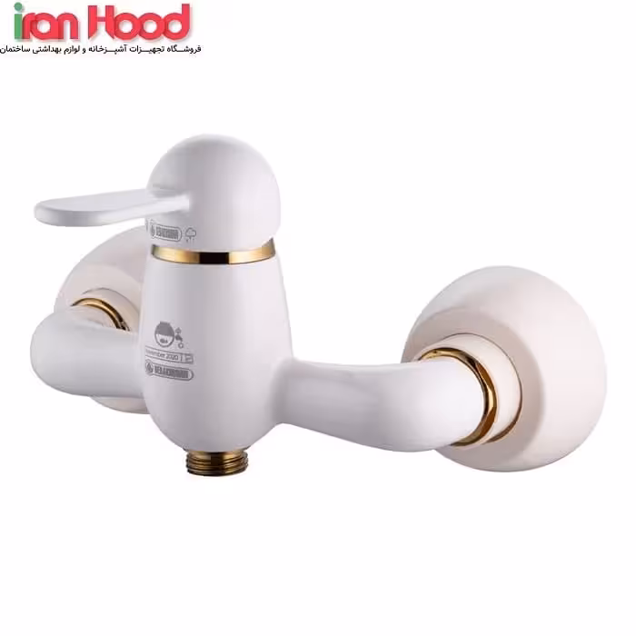 شیر توالت (آفتابه) درخشان مدل هوکا سفید