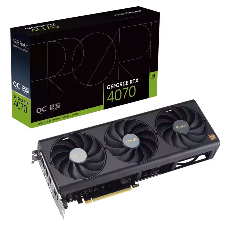 کارت گرافیک ایسوس ProArt RTX 4070 OC 12GB | فروشگاه گیمینگ تکاف