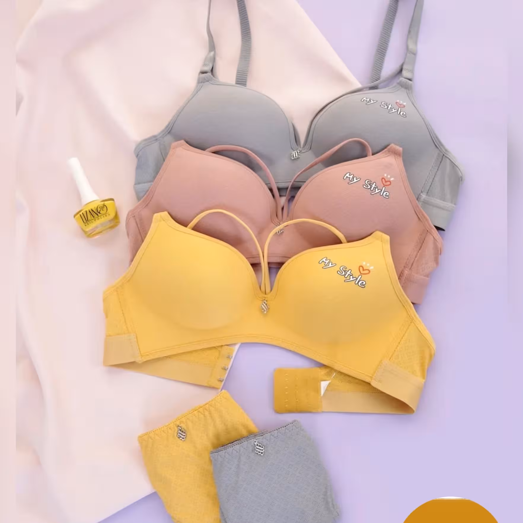 ست سوتین شرت اسفنجی بدون فنر