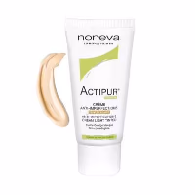کرم پودر تیوپی noreva اکتی پور Actipur رنگ بژ روشن