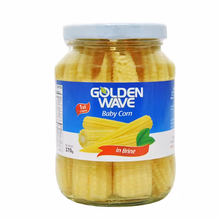 بیبی کورن Golden Wave گلدن ویو در آب نمک 370 گرم