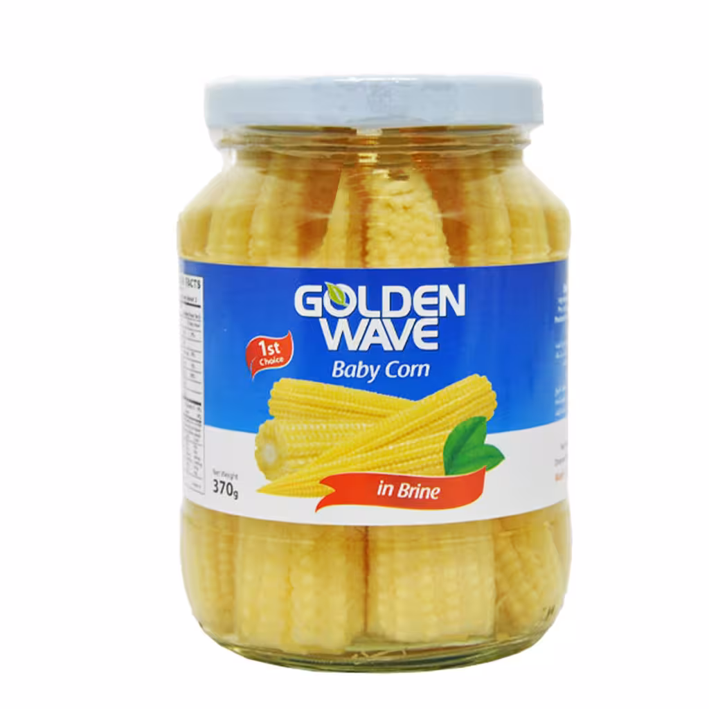 بیبی کورن Golden Wave گلدن ویو در آب نمک 370 گرم