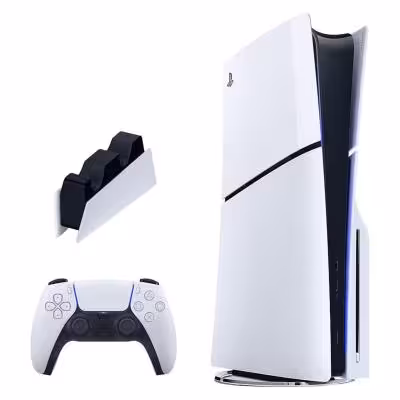 کنسول بازی سونی مدل PlayStation 5 Slim ظرفیت یک ترابایت ریجن 2016A اروپا به همراه پایه شارژر
