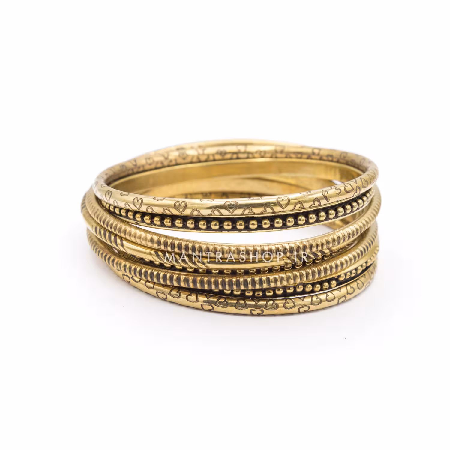 النگو برنجی ست 4 عددی کد 437