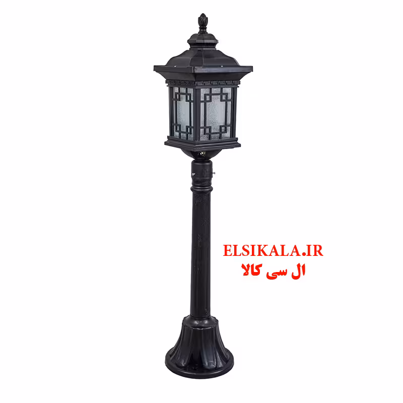 چراغ حیاطی سرلوله مشکی باپایه مدل ورساچ