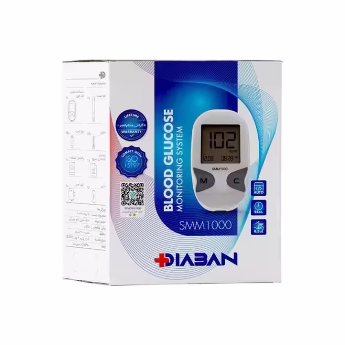 دستگاه تست قند خون دیابان مدل Diaban SMM 1000 بدون نوار