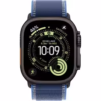 اپل واچ مدل Ultra 3 Black Titanium Case Trail Blue/Bright Blue Band