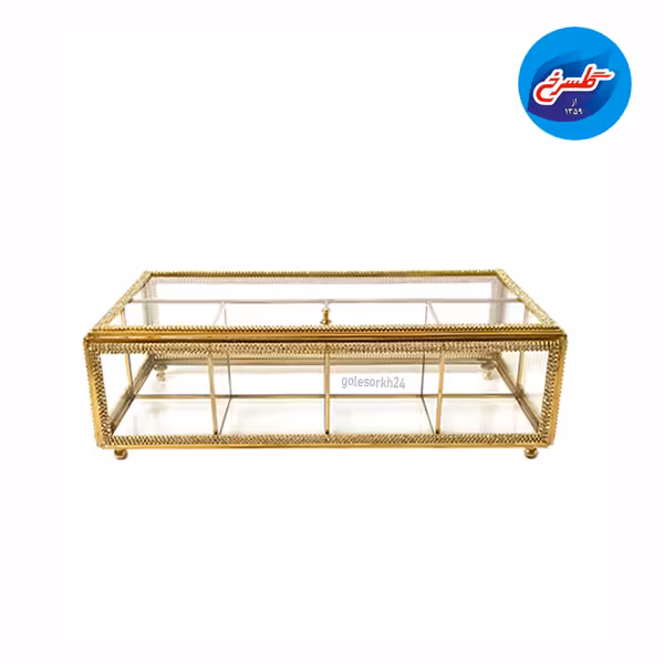 جعبه تی بگ شیشه ای L 8623 (باکس پذیرایی)