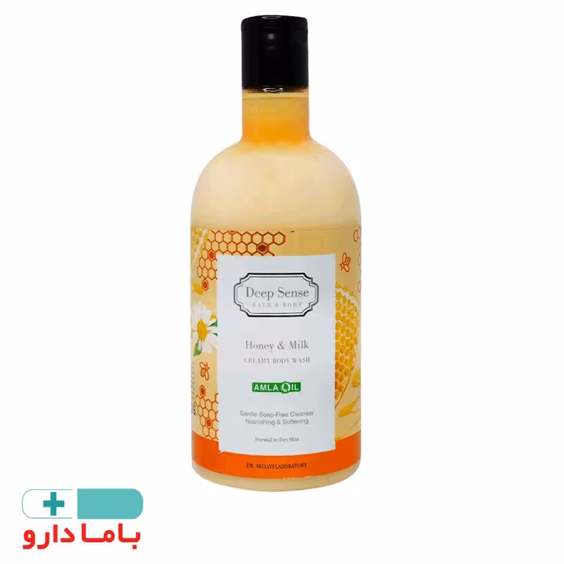 شامپو بدن کرمی شیر و عسل دیپ سنس