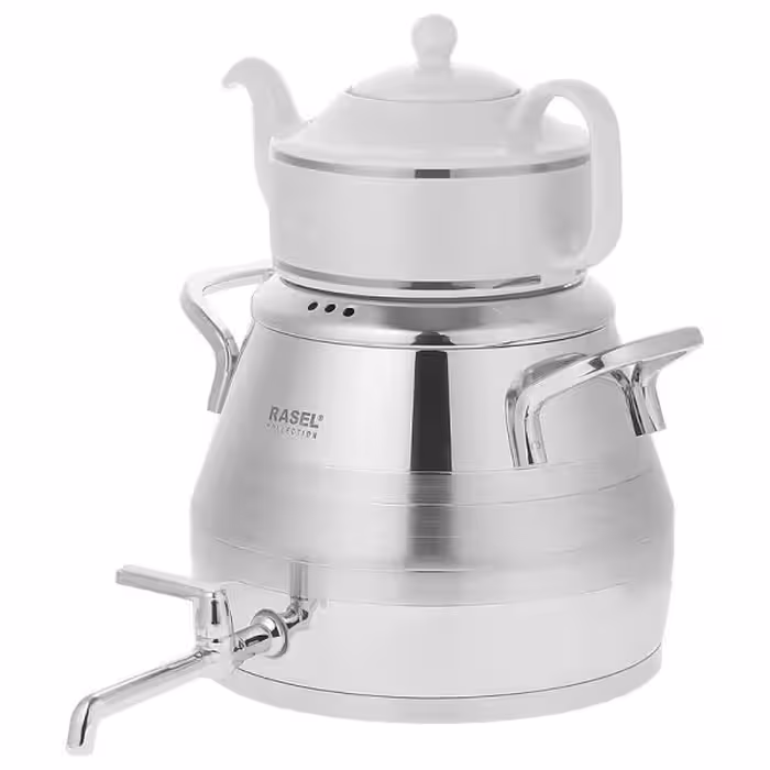 کتری قوری شیردار راسل هرمى کف ضخیم دسته استیل جدید – کد کالا:  IR-101 S