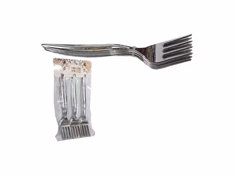 چنگال متالایز نقره ای 12 عددی