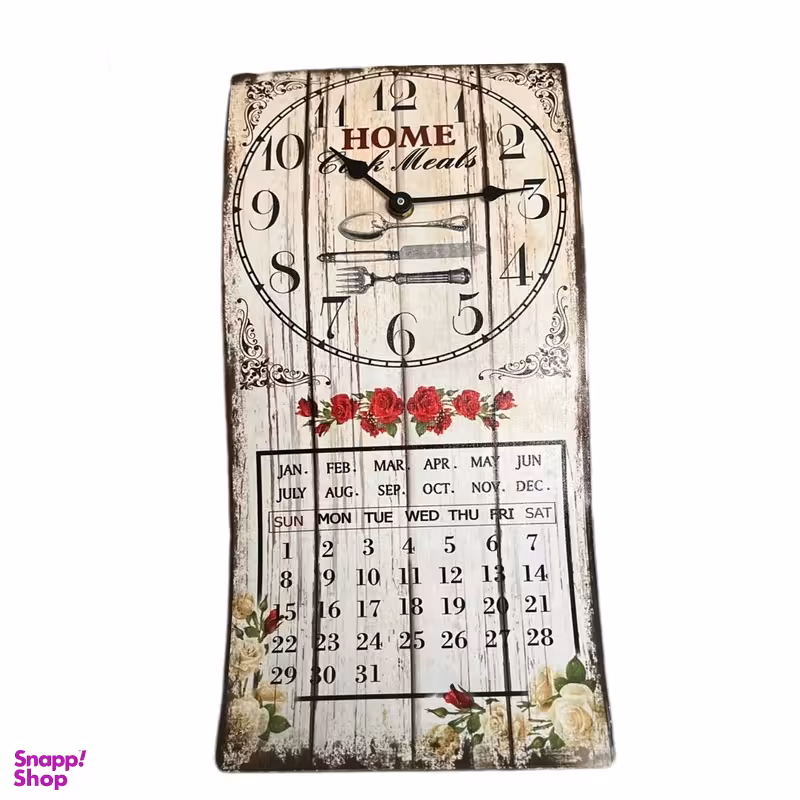 ساعت دیواری طرح گل رز