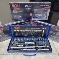 جعبه بکس 24 عددی (با دسته هندلی) باس مدل BS_24pcs