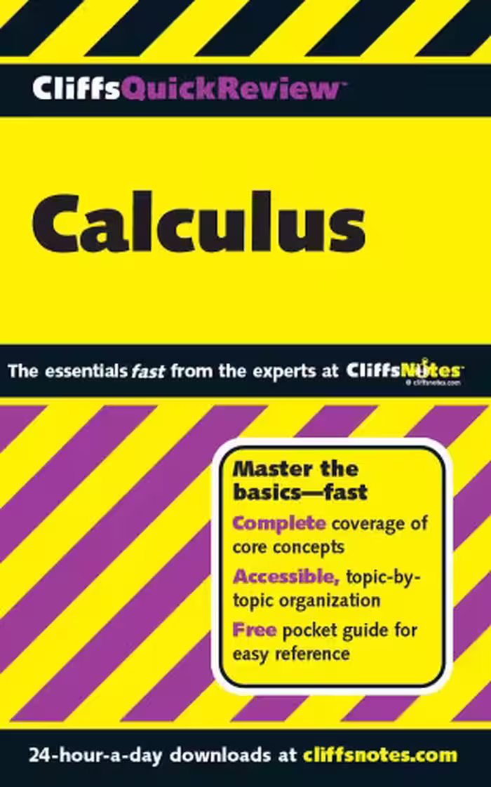خرید و دانلود نسخه کامل کتاب Calculus (Cliffs Quick Review)