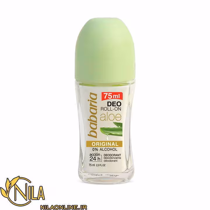 رول ضد تعریق (دئودرانت) باباریا حاوی عصاره آلوئه‌ورا حجم 75 میلی لیتر