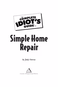 خرید و دانلود نسخه کامل کتاب The Complete Idiot&#039;s Guide to Simple Home Repair