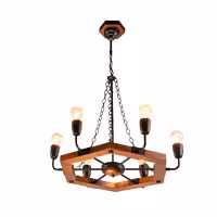 لوستر رایان 6 شعله مشکی