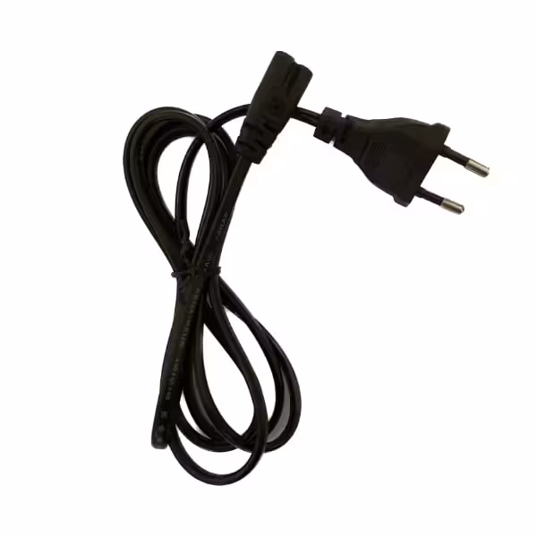 کابل برق 220 ولت دو شیار طول 150 سانتیمتر مدل (ضبطی)