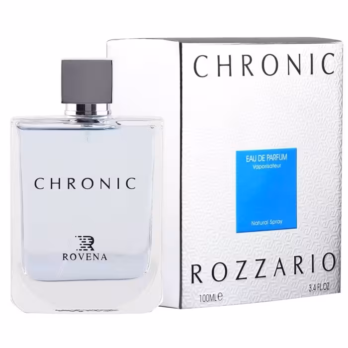 عطر مردانه روونا (Rovena) مدل آزارو کروم (Azzaro Chrome) حجم 100 میلی لیتر | Rovena Azzaro Chrome Eau De Parfum For Men 100 ml