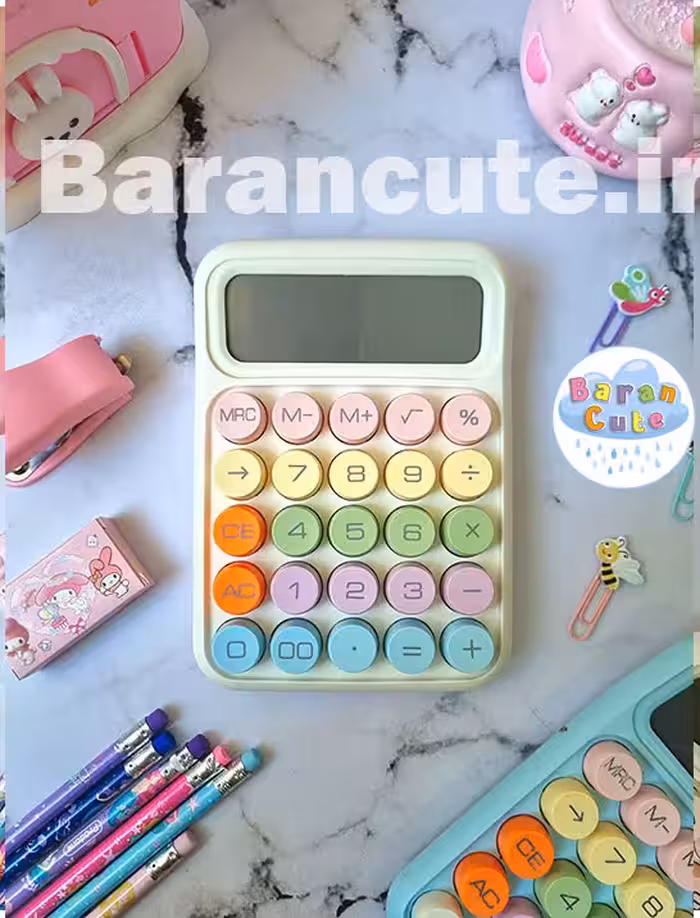 ماشین حساب مدل دکمه پاستیلی سایز بزرگ 3