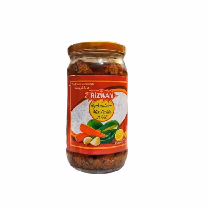 ترشی مخلوط رضوان Rizwan وزن 400 گرم