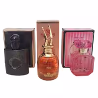 پک اقتصادی سه عددی عطر های زنانه مارکویی کالکشن مدل ژان پل گوتیه اسکندل, بلک اوپیوم, ویکتوریا سکرت بامبشل حجم 25 میل