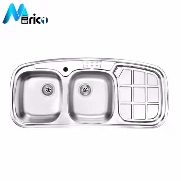 سینک اخوان 136new روکار دو لگنه