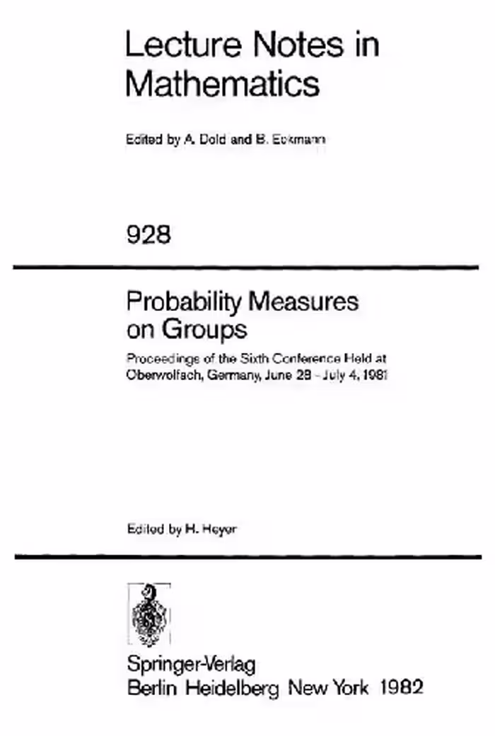 خرید و دانلود نسخه کامل کتاب Probability measures on groups
