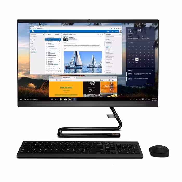 کامپیوتر آماده 21 اینچی لنوو مدل IdeaCentre A340 پردازنده Core i3 رم 4GB حافظه 1TB گرافیک 2GB