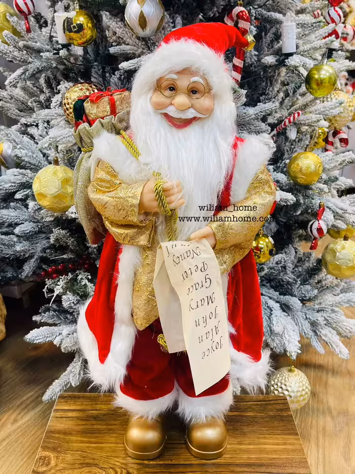 بابانوئل کریسمس 60 سانتی متر،اروپایی نامه خوان new